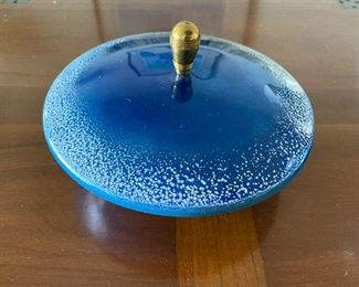 Edward Winter Mid Century enamel bowl with lid