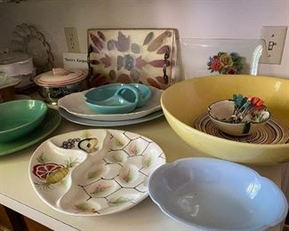 Vintage dishes, bowls etc.