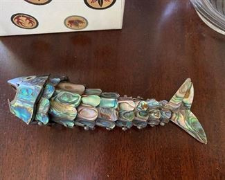 Vintage abalone bottle opener