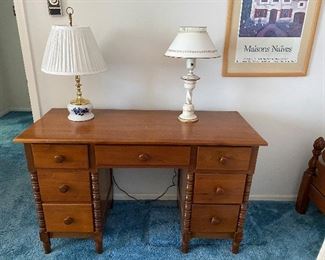 Vintage maple desk