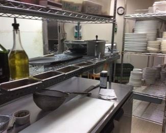 STAINLESS PREP/SHELVING