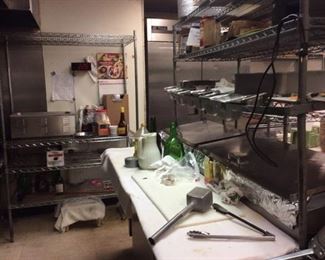 PREP AREA/ SHELVING