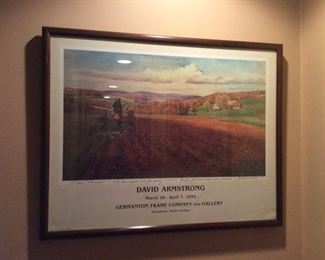 SIGNED WALL ART FRAMED