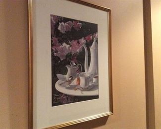 SIGNED WALL ART FRAMED