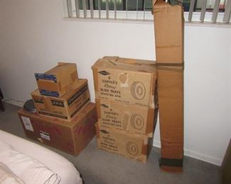 old slides, slide projecter screen