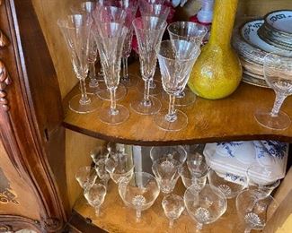 crystal champagne glasses