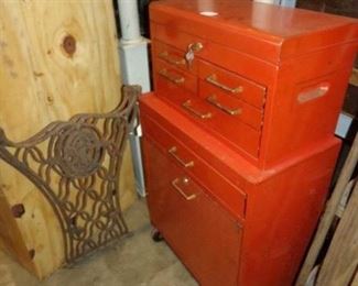 Stacked Metal Tool Chest - Metal Table Legs