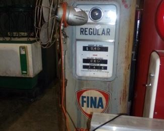 Vintage Fina Gas Pump
