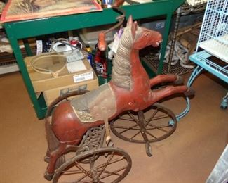 Metal Riding Horse