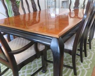 $599 Chinese Chin Hua Dining Table ( 6 chairs)