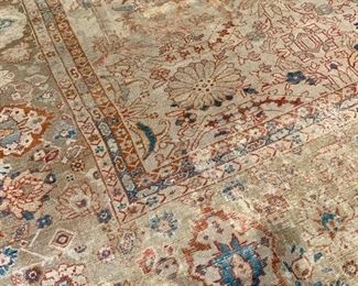$8,100  Antique Sultanabad rug 15.5 long by 10.8 wide
