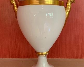 $800 18th Century "Old Paris" porcelain vase. 16"H
