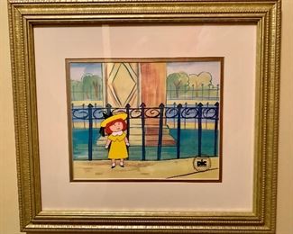 $90 Madeline Animated Cel 16"H, 18"W