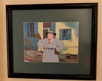 $90 Inspector Gadget Animated Cel 14"H, 16.5"W