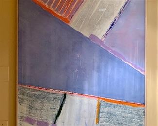 $1,950 William De Looper (1932-2009) Abstract  50.5'H x  39"W