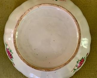 Detail: Famille Rose bowl - reverse