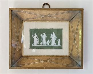 $900  Pair of antique Wedgwood plaques , framed.  1 of 2 (9.5"H x 11.5"W)
