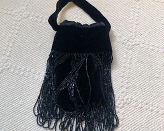 $45 Vivienne Tam black beaded evening bag