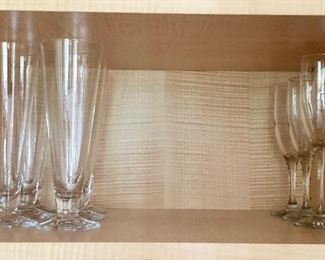 $10/stem  Footed pilsner glasses.  6 available.