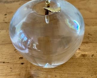 $40 Cartier crystal apple (missing a leaf)