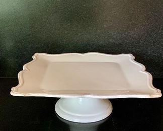 $20 White square footed cake plate.  Sur La Table.
