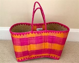$50 Annabel Ingall pink and orange tote  