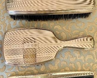 $250 Lint brush, hairbrush and comb 7.5"L, mirror included