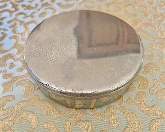 $40 Tiffany & Company Handcrafted Pewter box 4"D