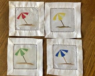 $10 Linen beach umbrella coasters