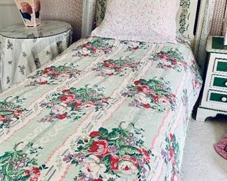 $95 Custom twin comforter and shams