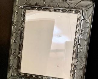 Glass picture frame.