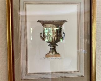 $150 Framed decorative art double matted. 27"H x 21.5"W