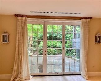 $995 Pair electric sconces 21"H, 6.5"D,  9.75"W