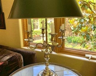 Detail:  Louis XIV style Bouillette lamp.