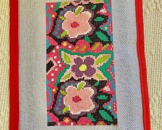 $25 Multicolored small needlepoint canvas (eyeglass case cover?)