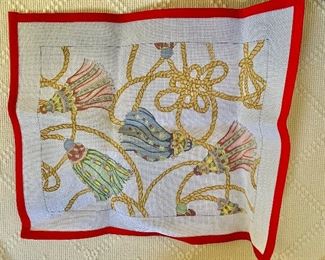 $65 "Tassels" unworked needlepoint canvas