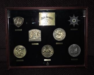 Jack Daniels Collectors Gold Medallion set in case