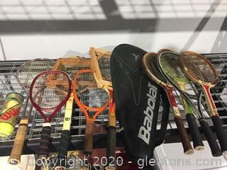 Assorted Tennis Racket Lot