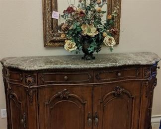 Credenza with Marble Top