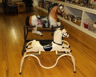 Vintage bounce horses 