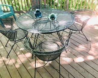 Wrought iron patio furniture