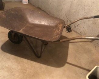 Antique wheel barrow