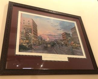 Lots of framed artwork 