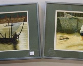 1054	2 SILK SEWN ASIAN IMAGES
