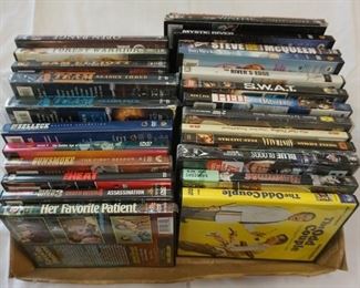 1102	LOT OF 25 DVDS, ODD COUPLE, GUNSMOKE, ETC
