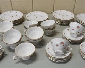 1129	BAVARIAN LUNCHEON SET W/ROSE DECORATION
