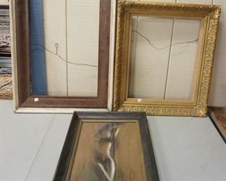 1150	GROUP OF 3 FRAMES, ONE W/ARTWORK
