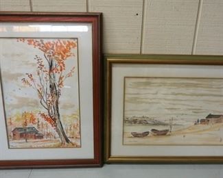 1167	2 STEVE STORGIAN WATERCOLORS
