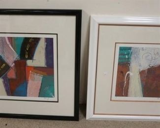 1169	2 PC MODERN FRAMED ARTWORK
