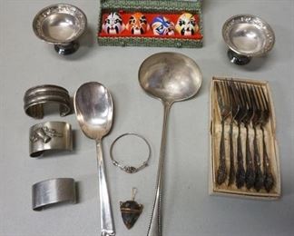 1181	LOT W/SILVER PLATE, JEWELRY, ETC
